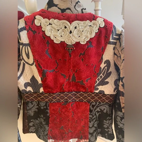 Women's Multicolor Patchwork Jacket - Picture 5 of 6